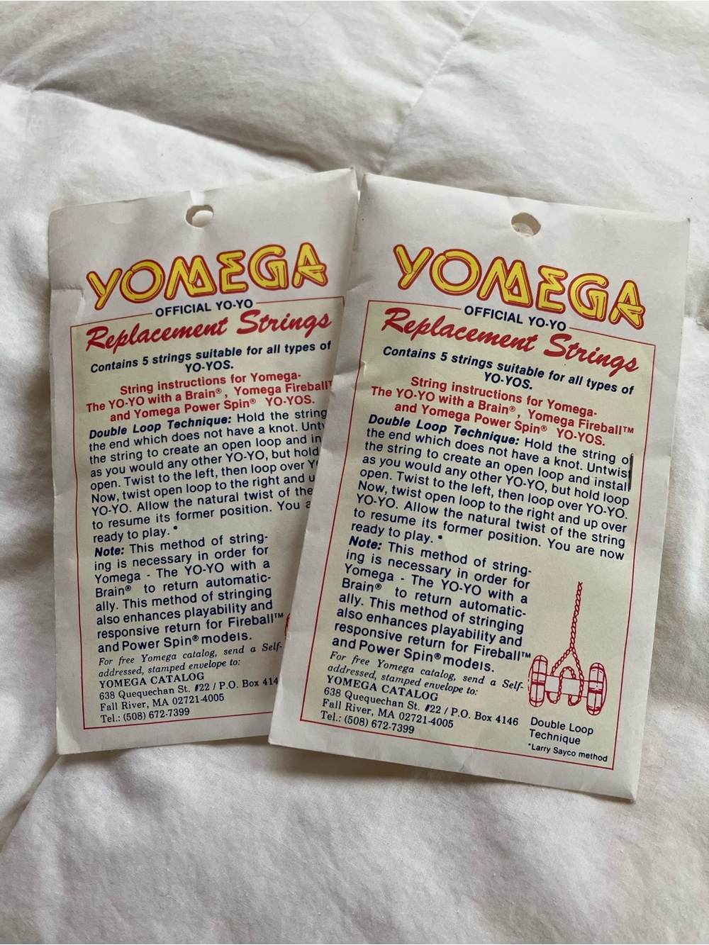 VINTAGE Official Yomega Replacement Yo-Yo Strings ) BNWT 10 strings